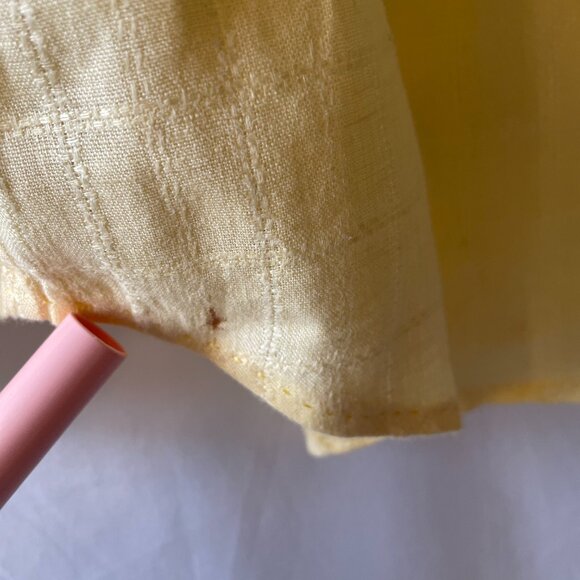 Men's Yellow Casual Button Down Shirt - Picture 9 of 9